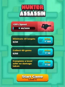 Hunter Assassin MOD APK v2.001 (Unlimited Gems and Diamond) 2